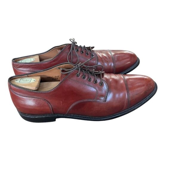 Alden 2488 STRAIGHT TIP BLUCHER OXFORD Walnut Brown Calfskin 12 AC - Picture 3 of 11